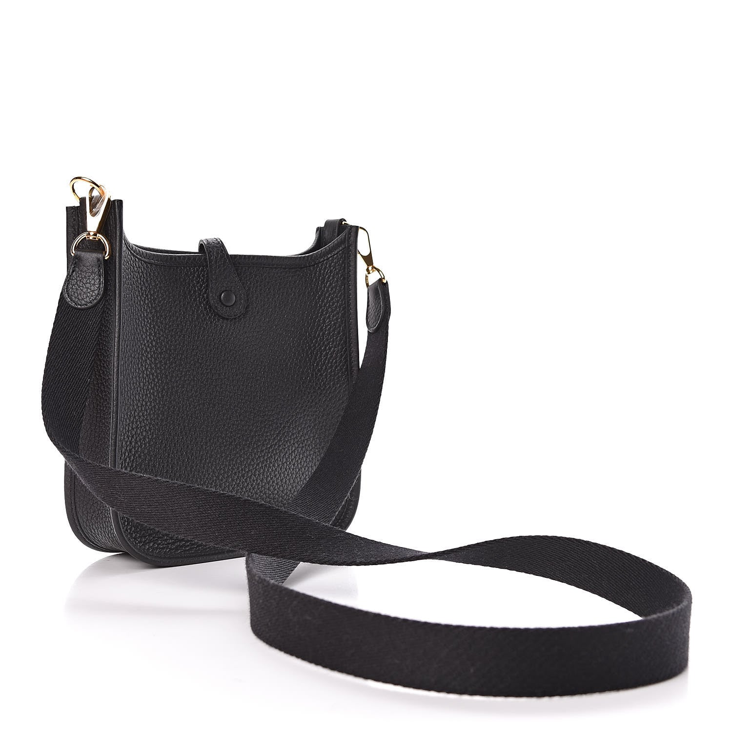 Hermes Taurillon Clemence Evelyne TPM Black 3 of 11