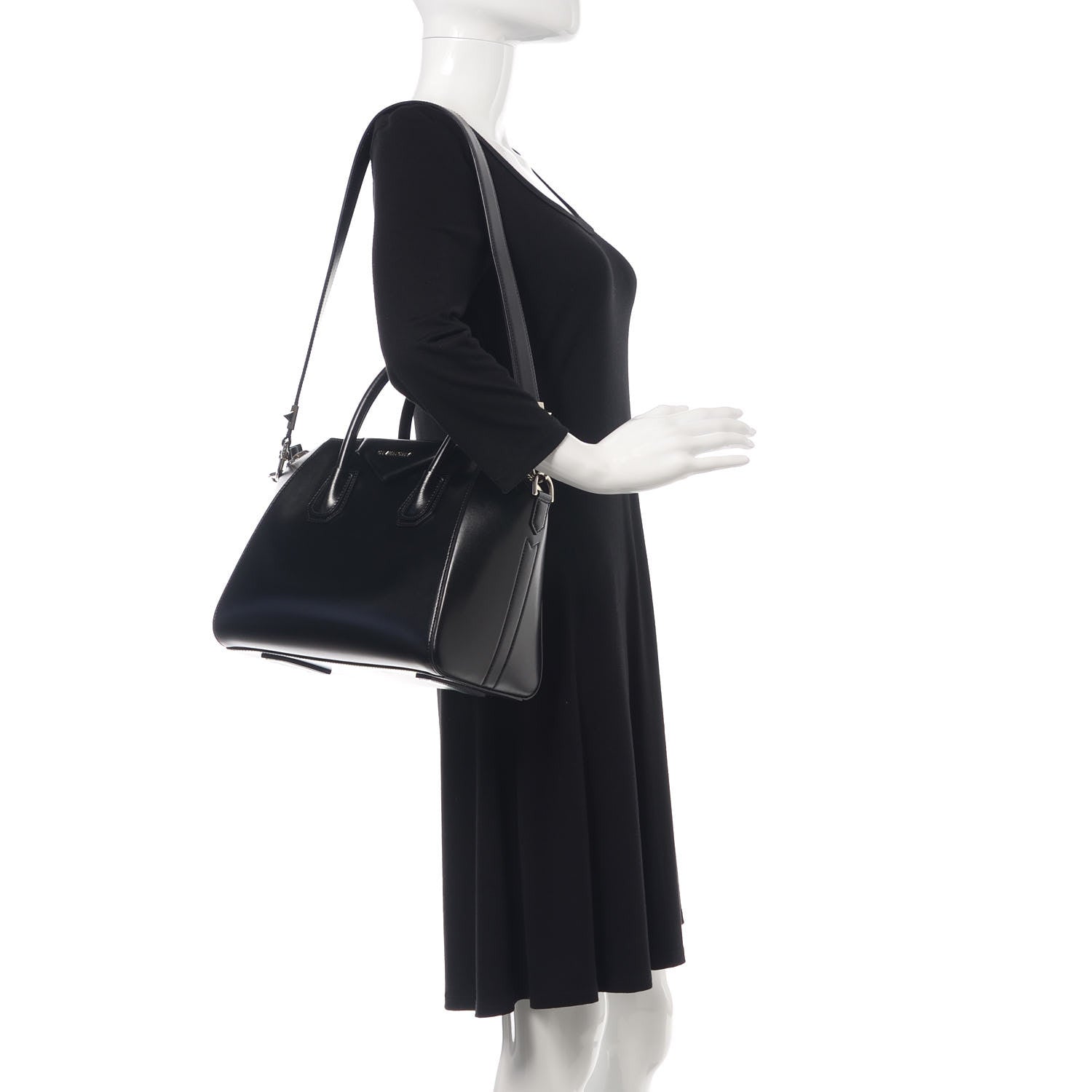 Givenchy Shiny Lord Calfskin Small Antigona Black 2 of 9