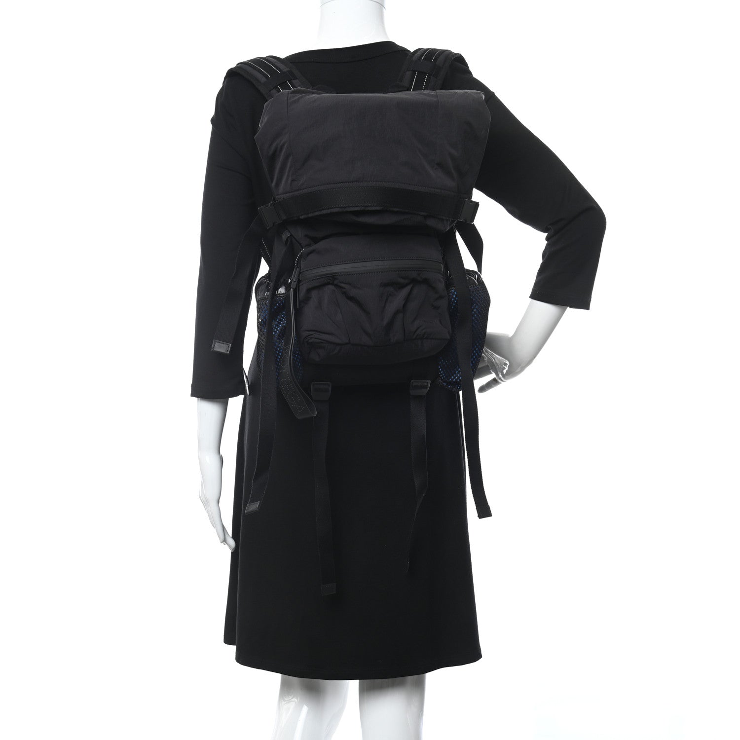 Bottega Veneta Nylon Trekking Backpack Black 2 of 11