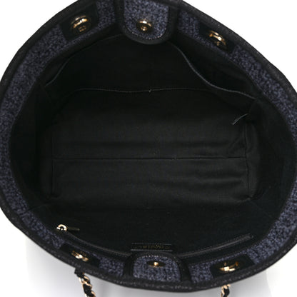 Chanel Lurex Boucle Small Deauville Tote Black 5 of 10
