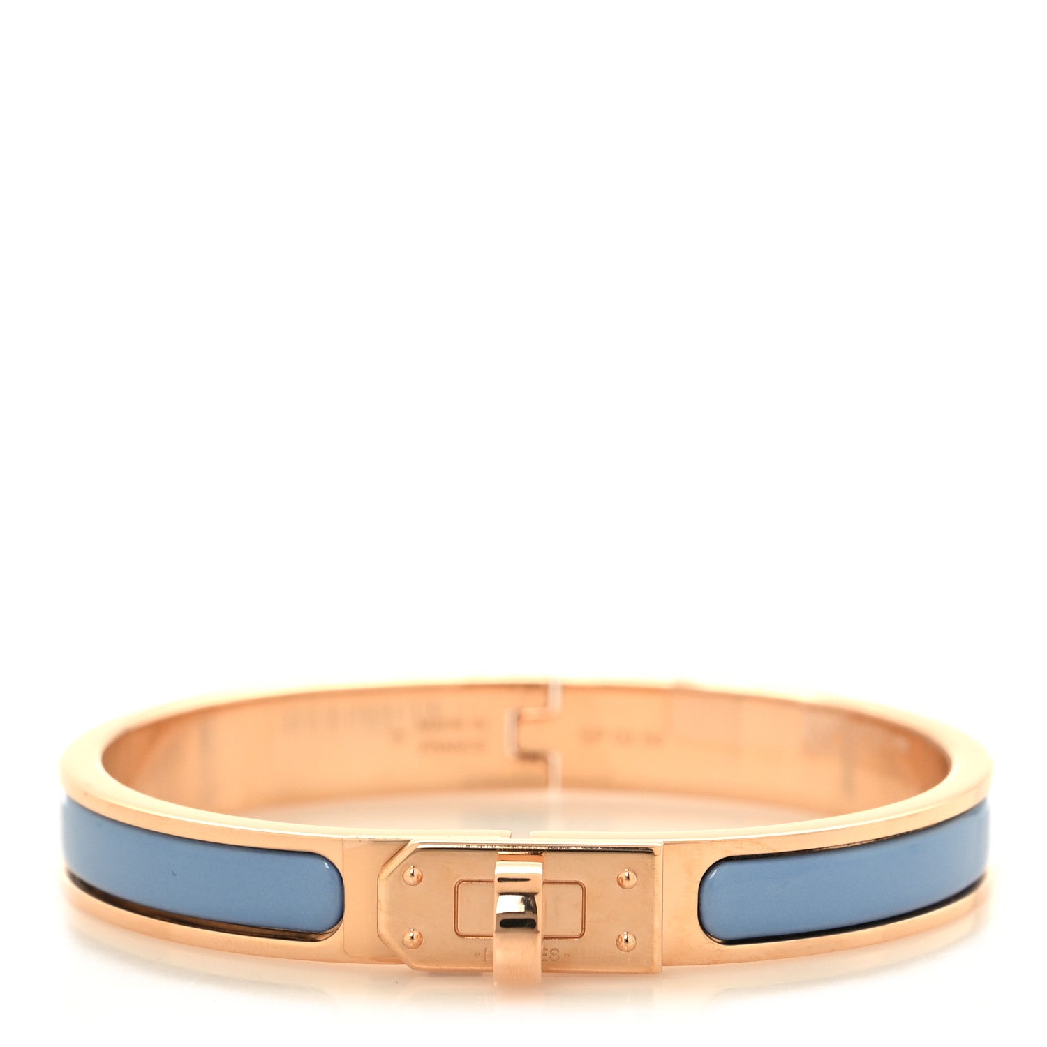 Hermes Enamel Mini Clic Kelly Bracelet PM Chardon 1 of 5