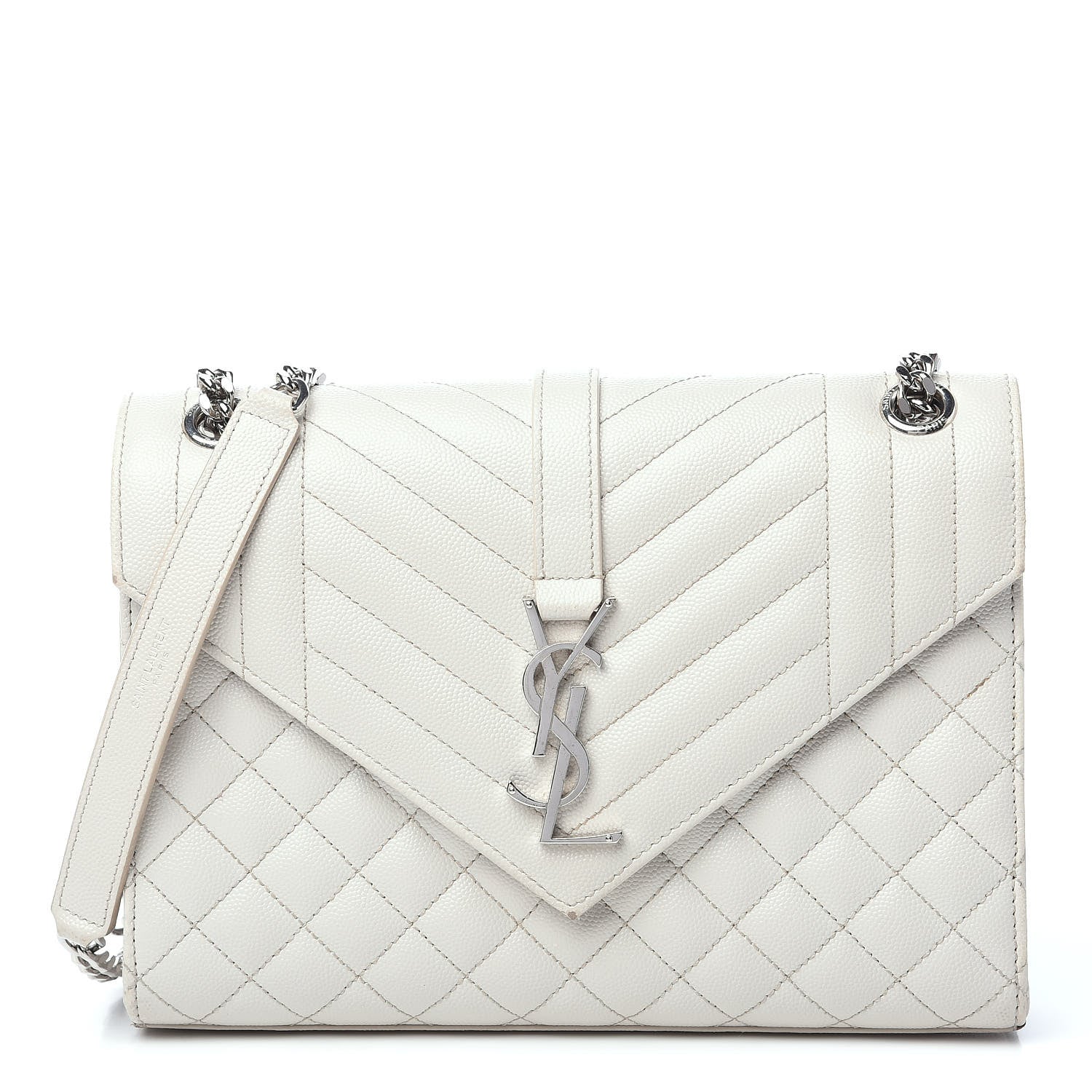 Saint Laurent Grain De Poudre Textured Mixed Matelasse Medium Triquilt Monogram Satchel Porcellana 1 of 14