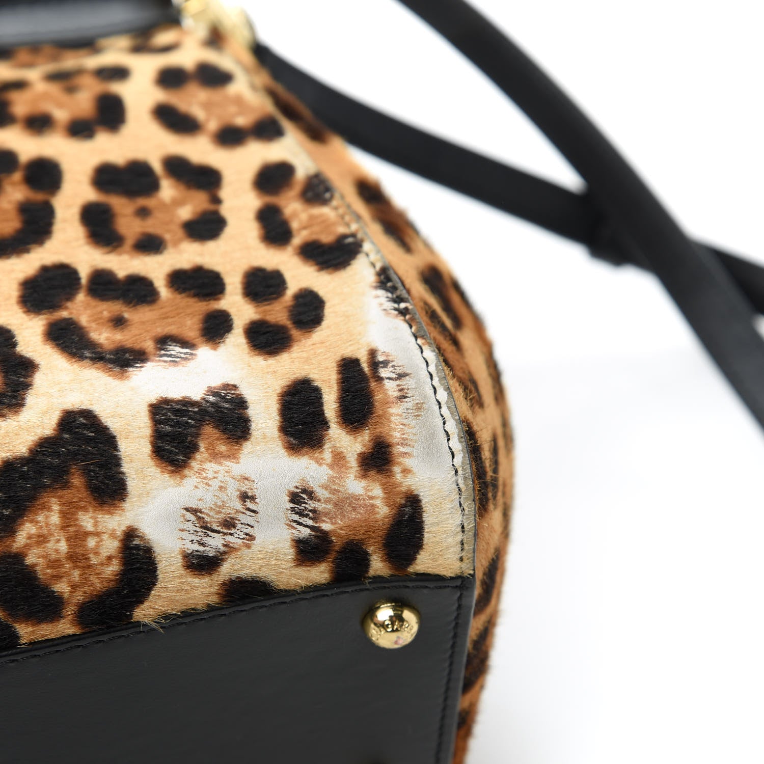 Dolce & Gabbana Calf Hair Leopard Print Large Miss Sicily Satchel Naturale 11 of 13