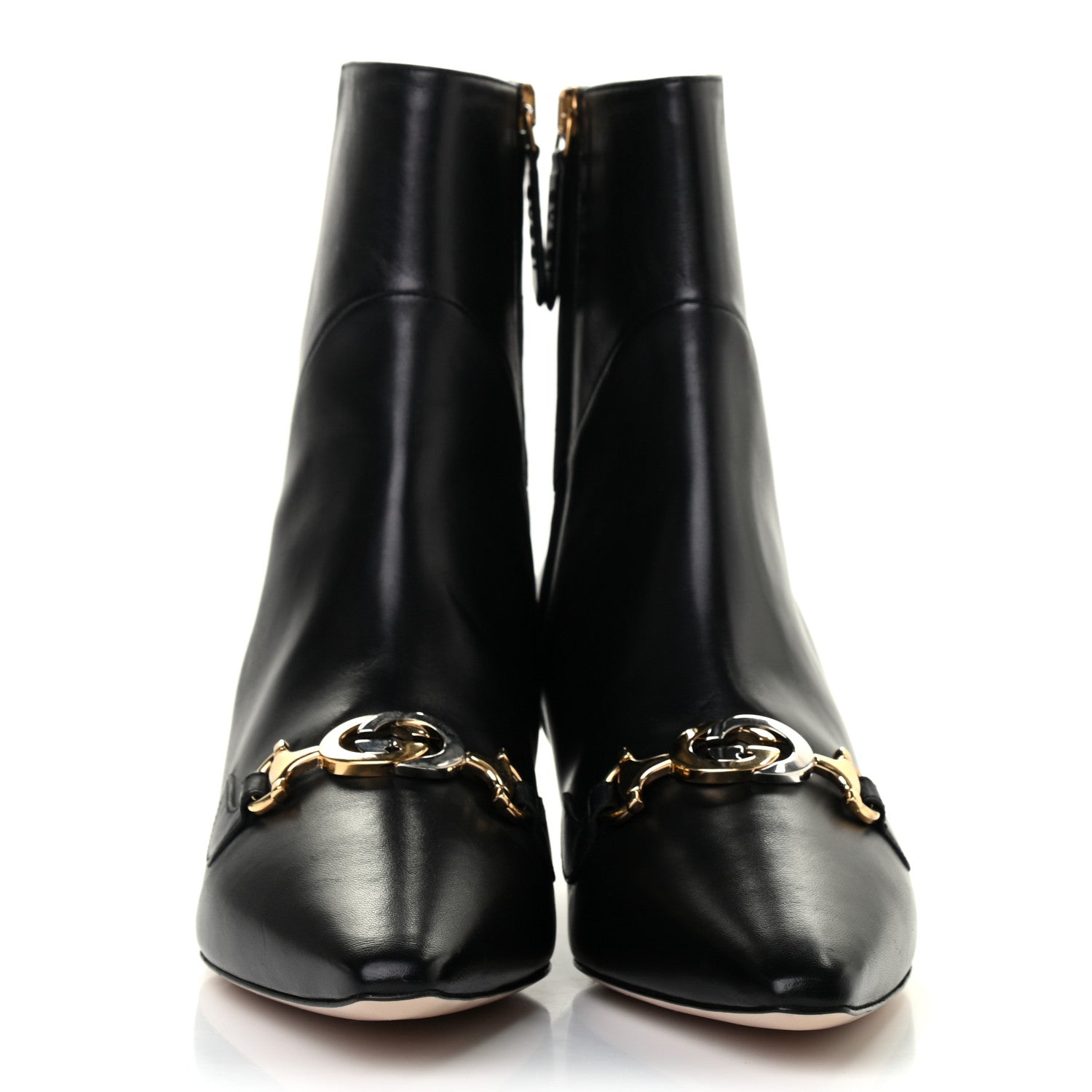 Gucci Nappa Zumi Mid Ankle Boots 37.5 Black 2 of 8