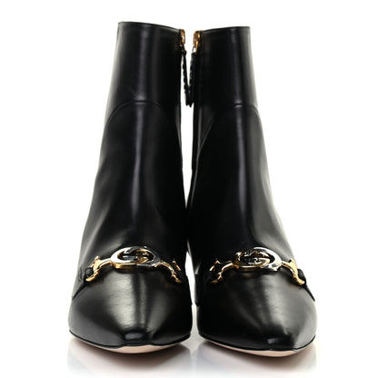 Gucci Nappa Zumi Mid Ankle Boots 37.5 Black 2 of 8