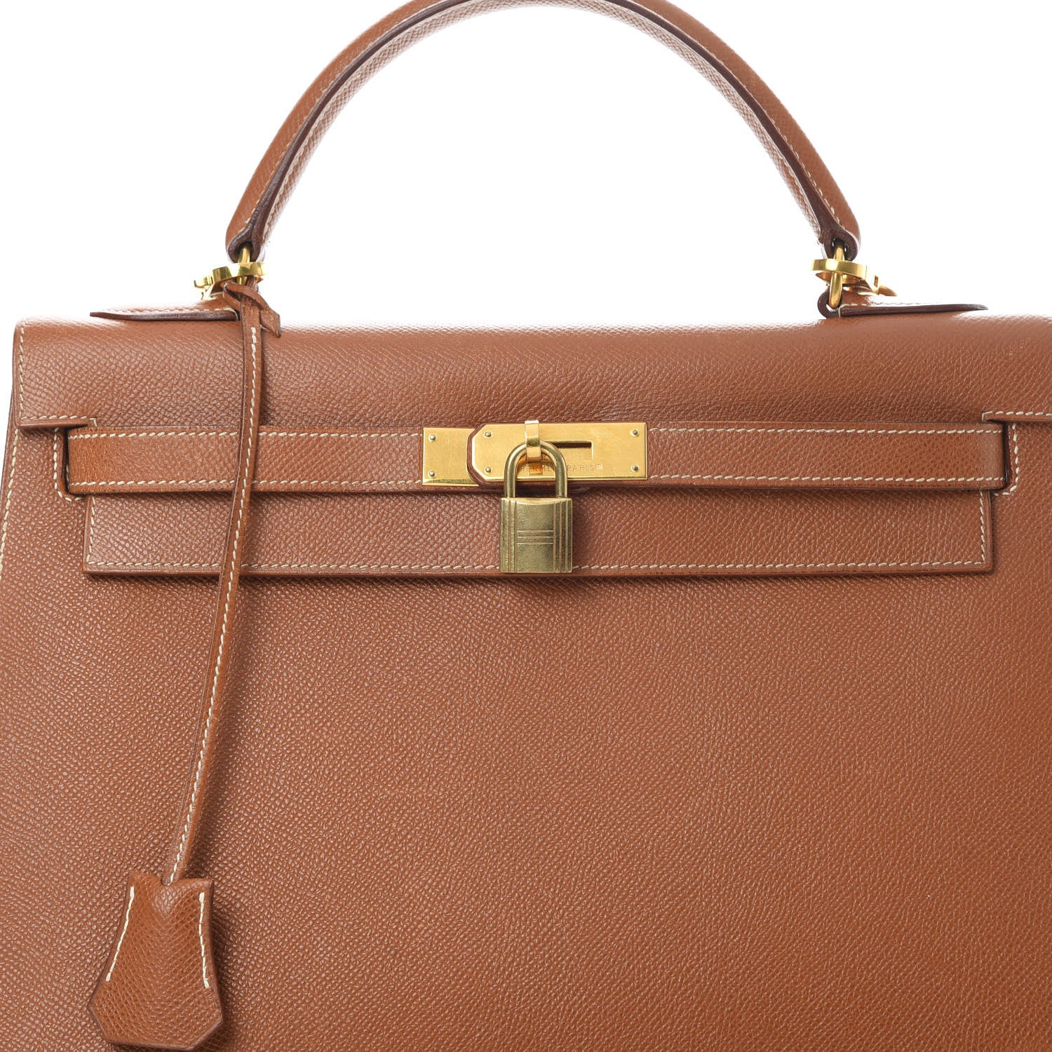 Hermes Courchevel Kelly Sellier 32 Gold 8 of 19