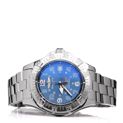 Breitling Stainless Steel 42mm Aeromarine Superocean Automatic Watch Blue A1736006 3 of 8