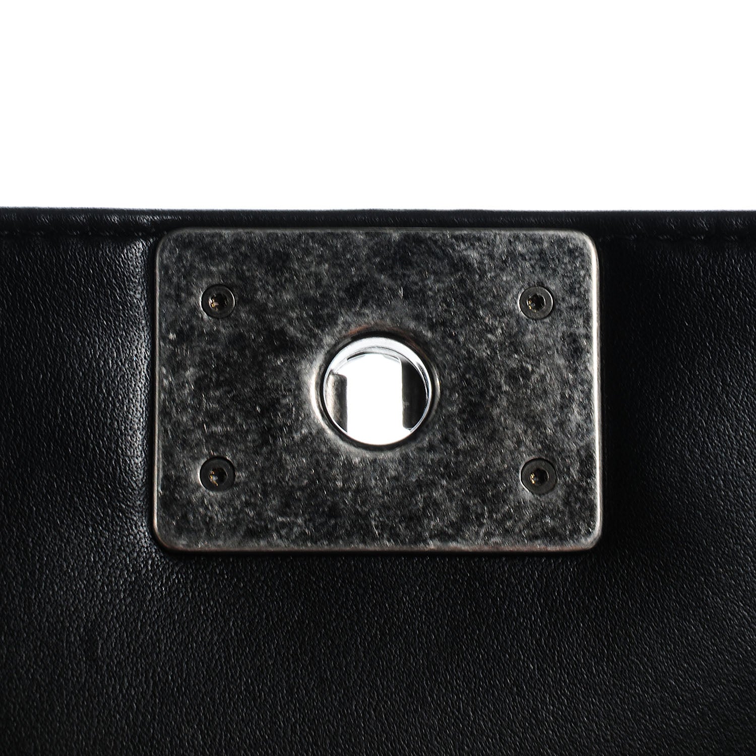 Chanel Lambskin Quilted Medium Boy Flap Black 6 of 9
