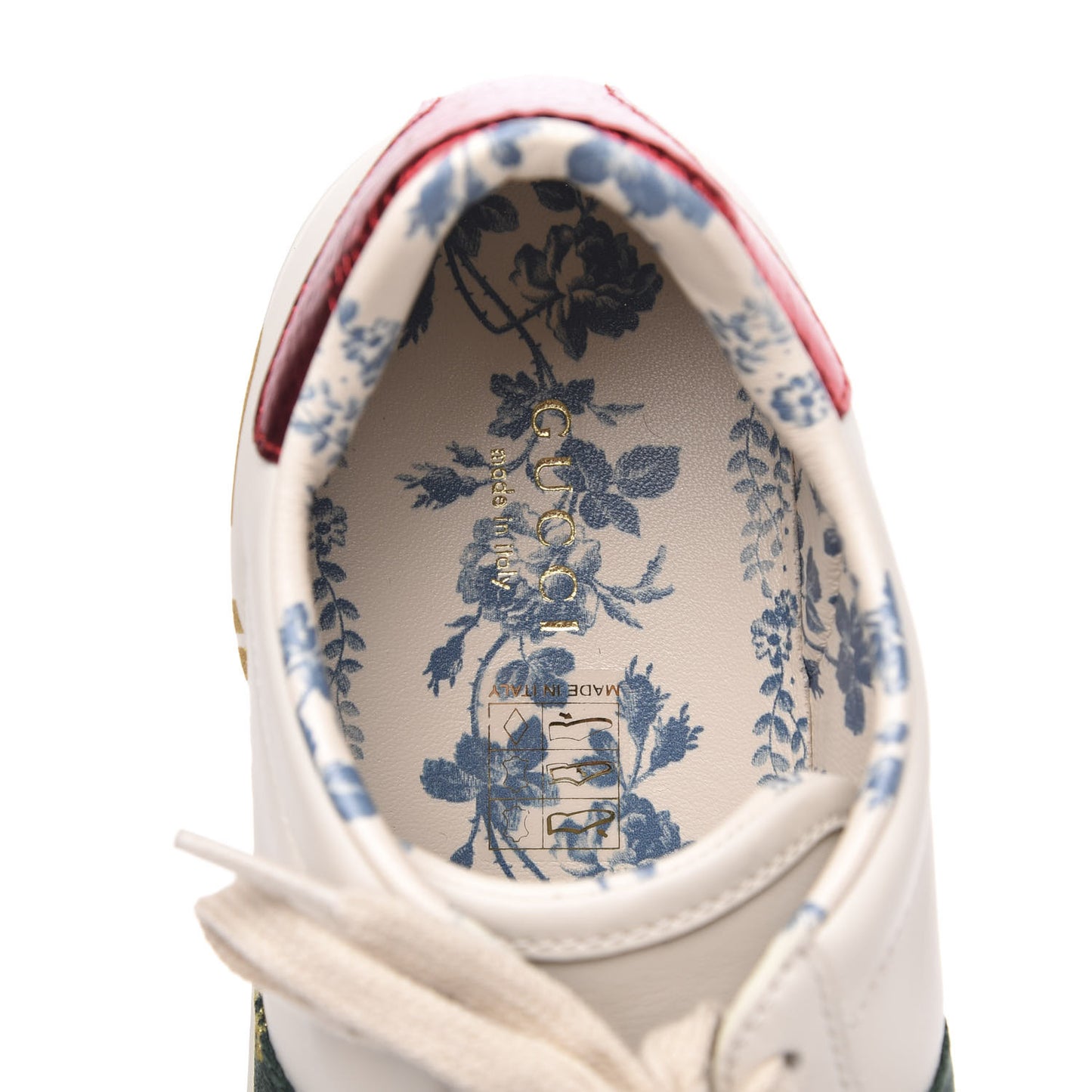 X SEGA Calfskin Ayers Web Guccy Womens Ace Sneakers 39 White