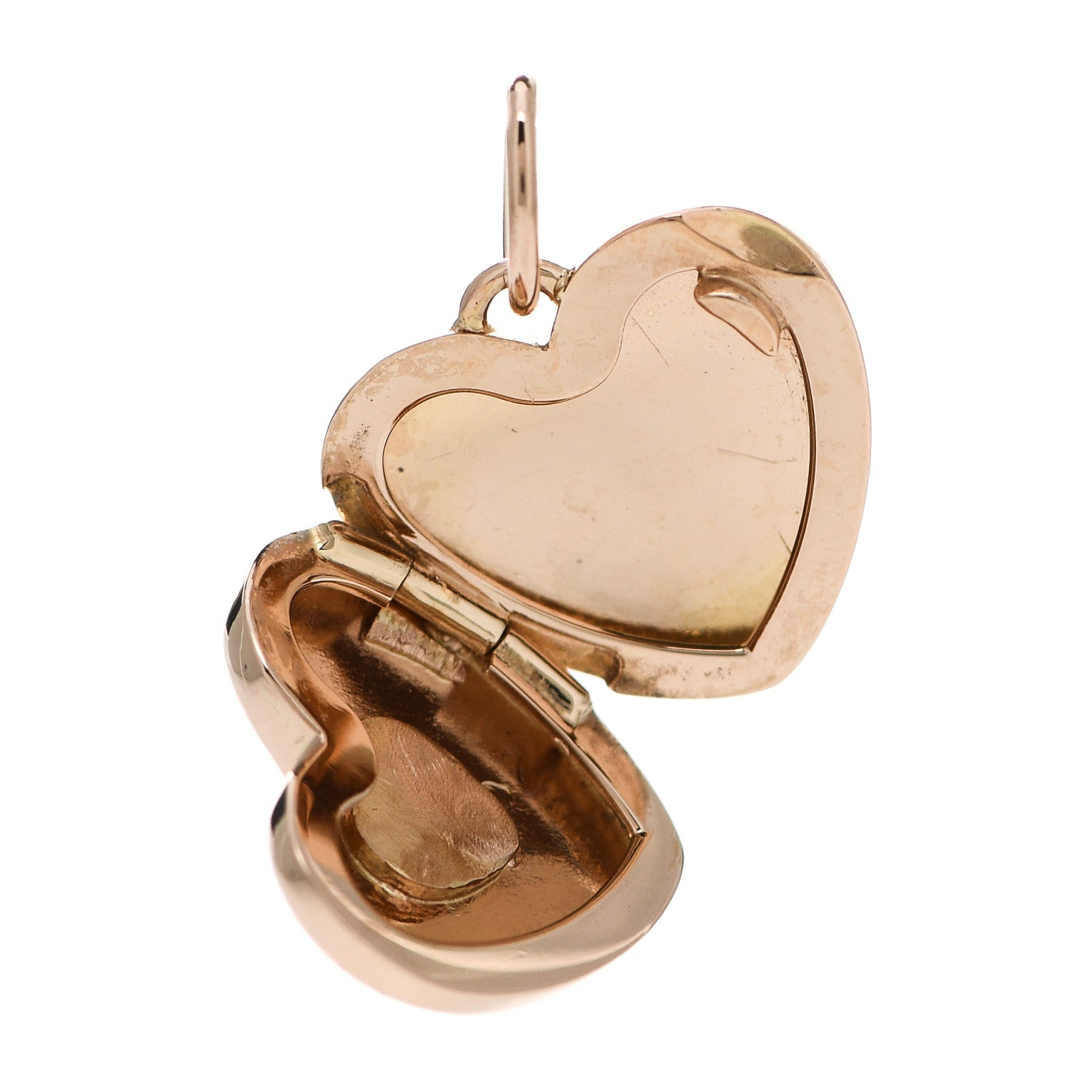 Tiffany 18K Rose Gold Diamond Heart Locket Pendant 4 of 4