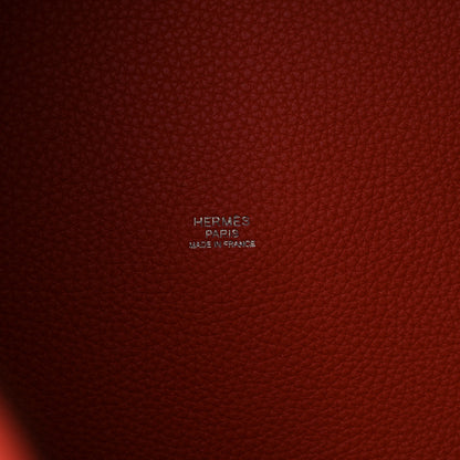 Hermes Taurillon Clemence Picotin 26 GM Terre Battue 5 of 9