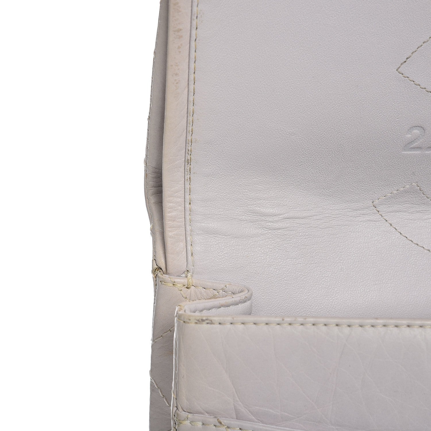 Chanel Aged Calfskin Quilted 2.55 Reissue 227 Flap White 10 of 22