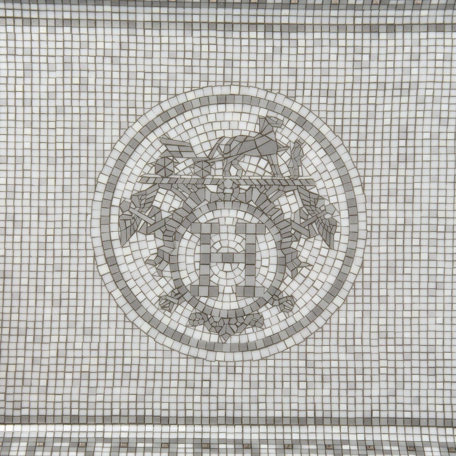 Hermes Porcelain Mosaique Au 24 Platine Change Tray 4 of 6