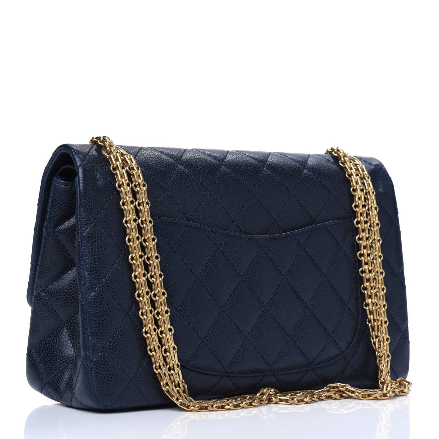 Caviar Quilted 2.55 Reissue 226 Flap Navy Blue