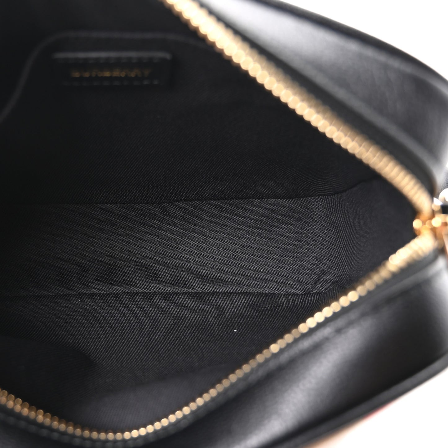 Giant Check Calfskin Smal Camera Bag Black