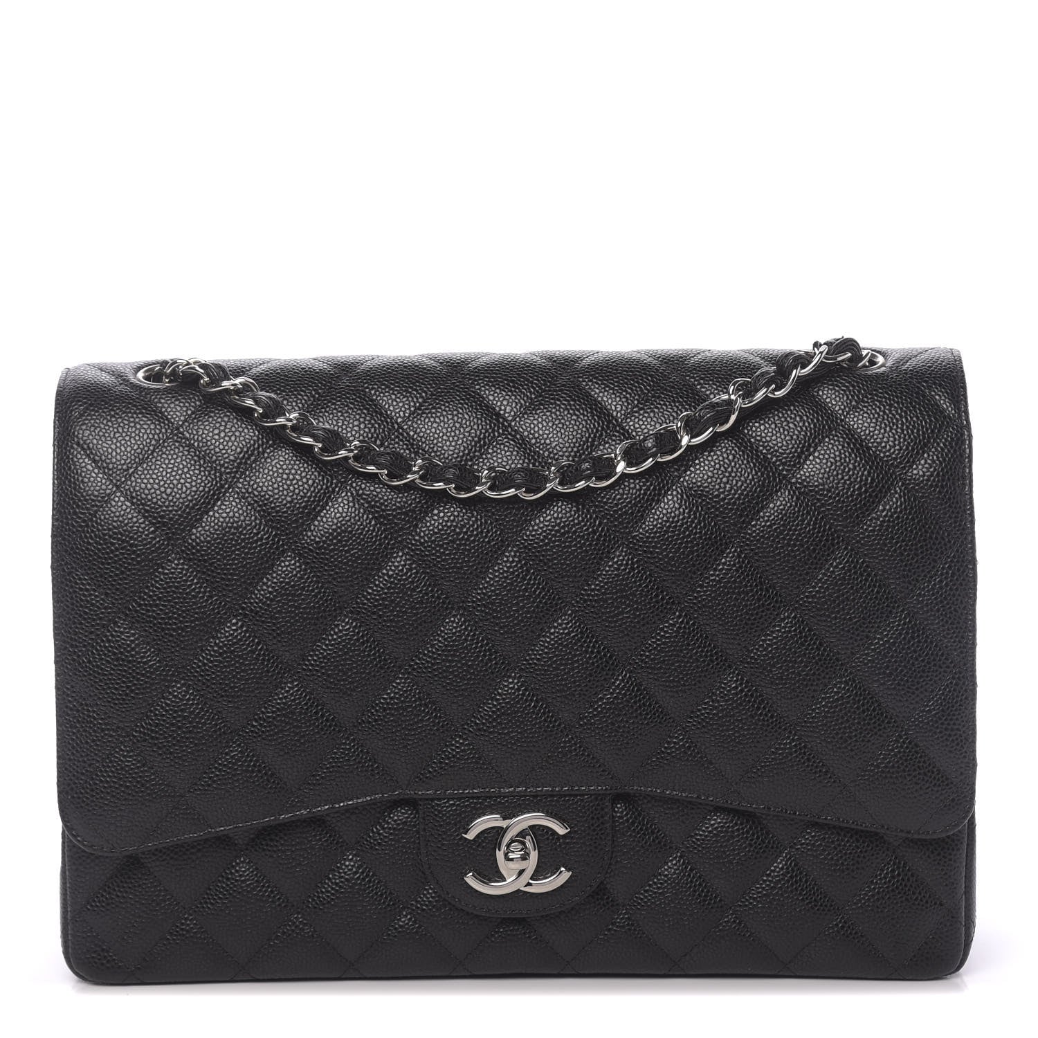 Chanel Caviar Quilted Maxi Double Flap Black 1 of 10