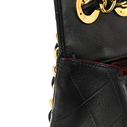 Chanel Lambskin Quilted XL Jumbo Single Flap Black 16 of 24