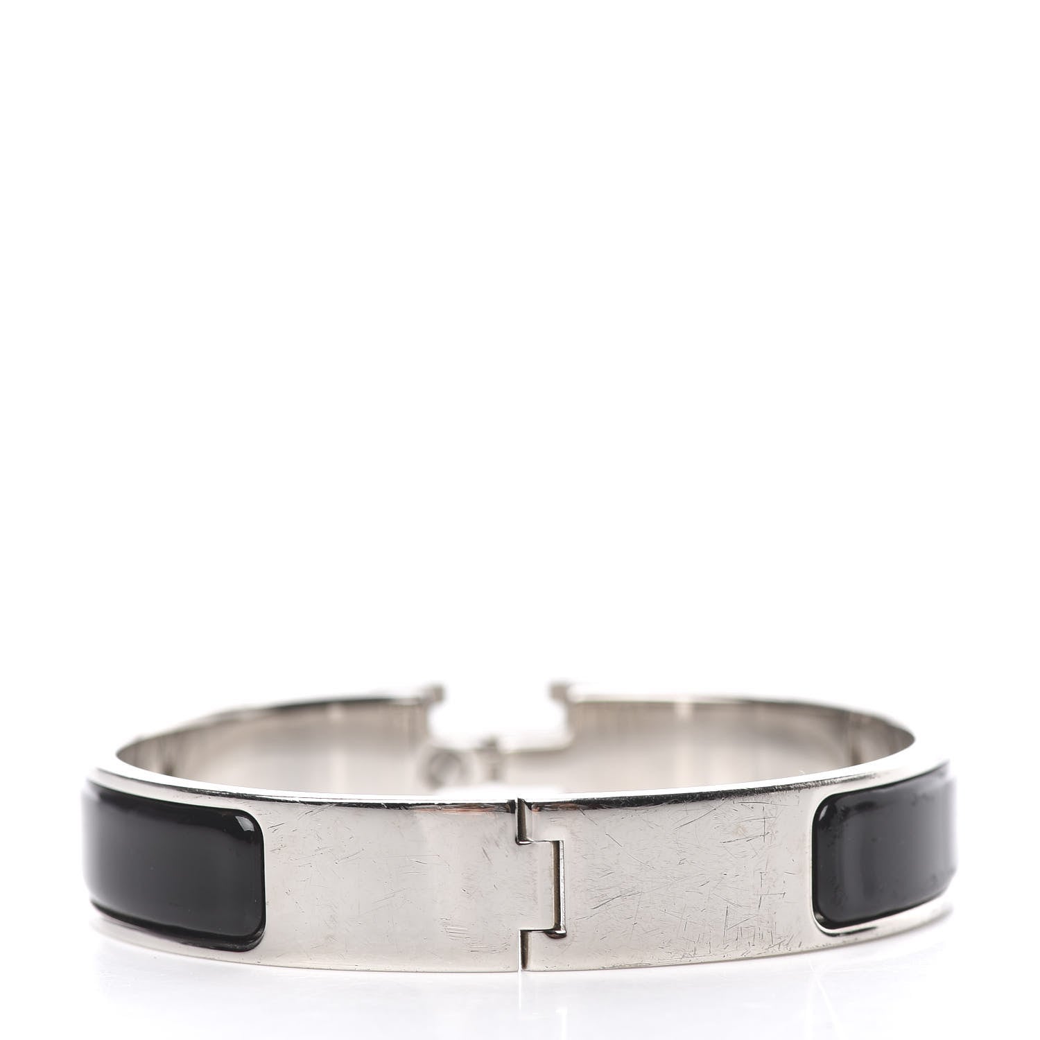 Hermes Enamel Narrow Clic Clac H Bracelet PM Black 3 of 5