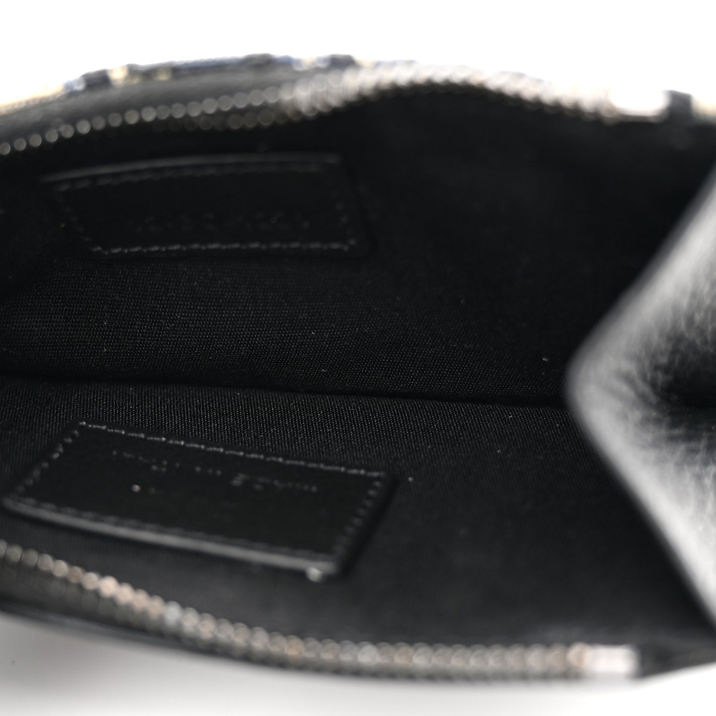 Oblique Dior Pouch Wallet Black