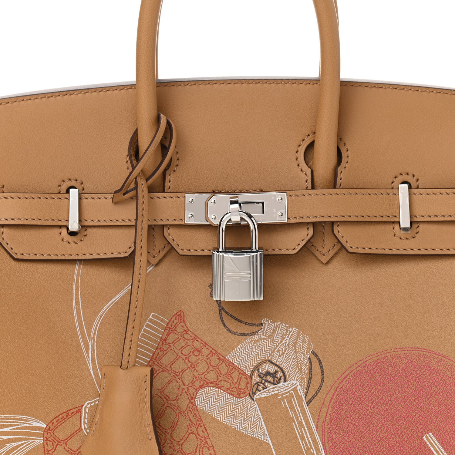 Hermes Swift In & Out Birkin 25 Biscuit 8 of 12
