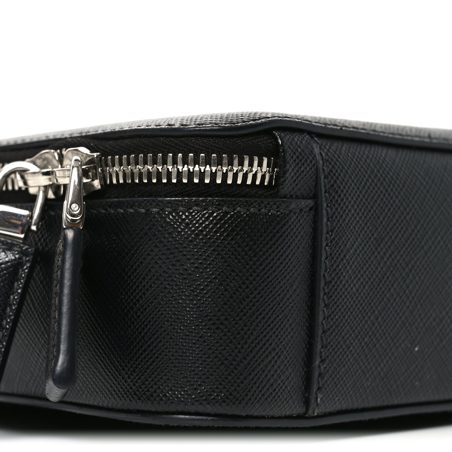 Saffiano Travel Medium Brique Crossbody Bag Black Black