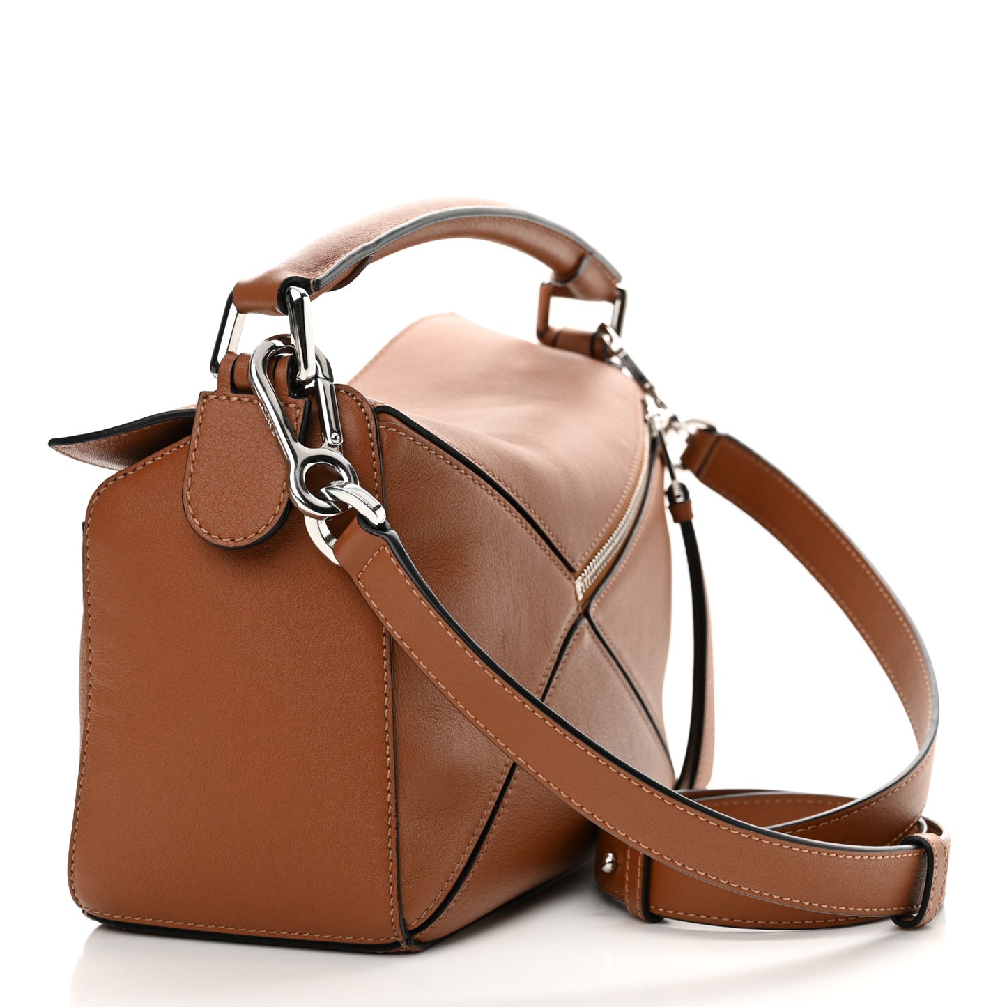 Calfskin Small Puzzle Bag Tan