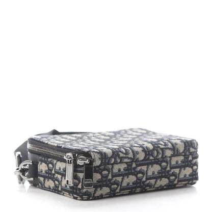 Christian Dior Oblique Pouch Navy Blue 3 of 7