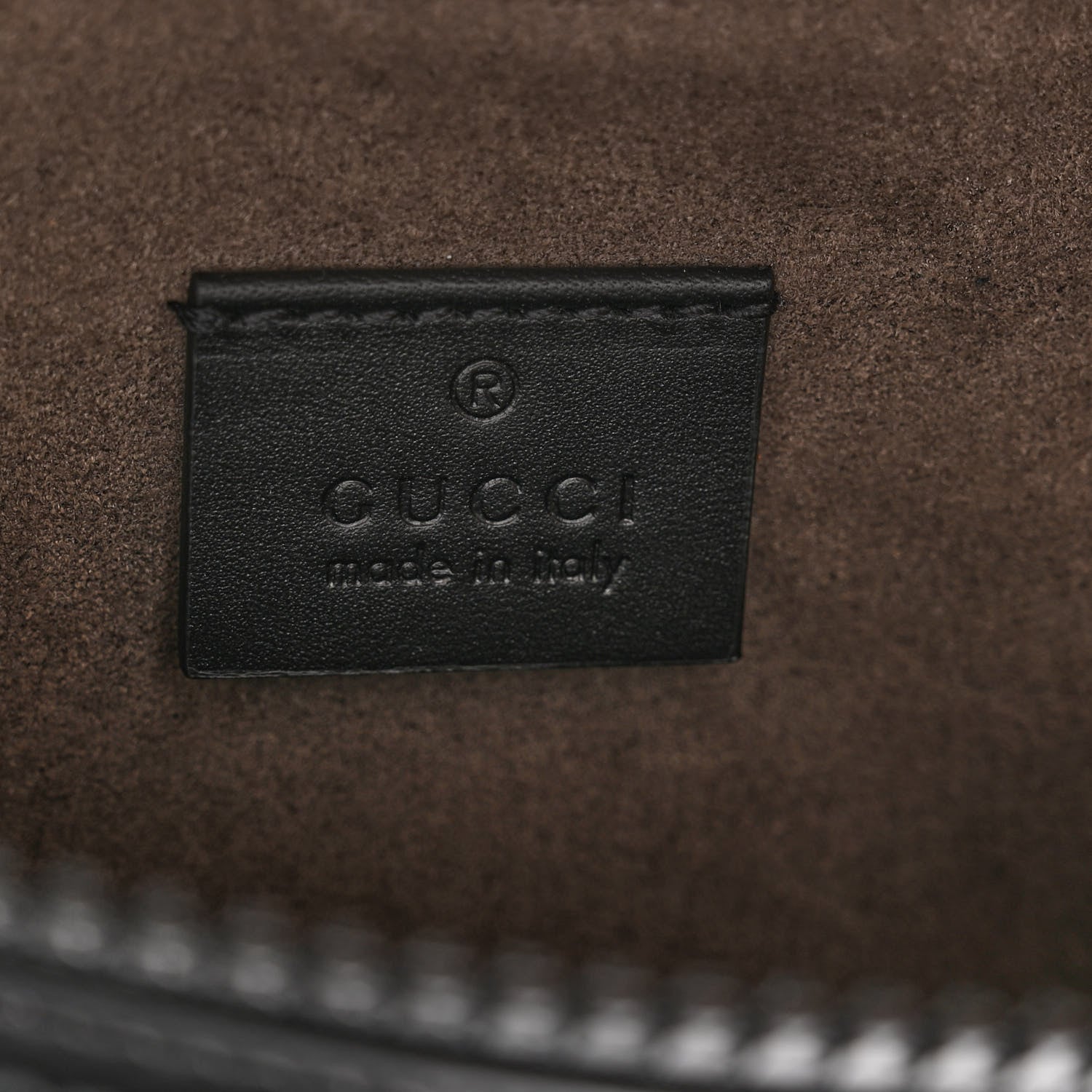 Gucci GG Supreme Monogram Belt Bag Black 6 of 9