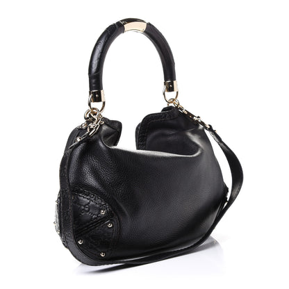 Gucci Calfskin Guccissima Bamboo Hobo 2 of 4