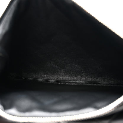 Chanel Lambskin Quilted Front Pocket Clutch With Chain Black 5 of 11