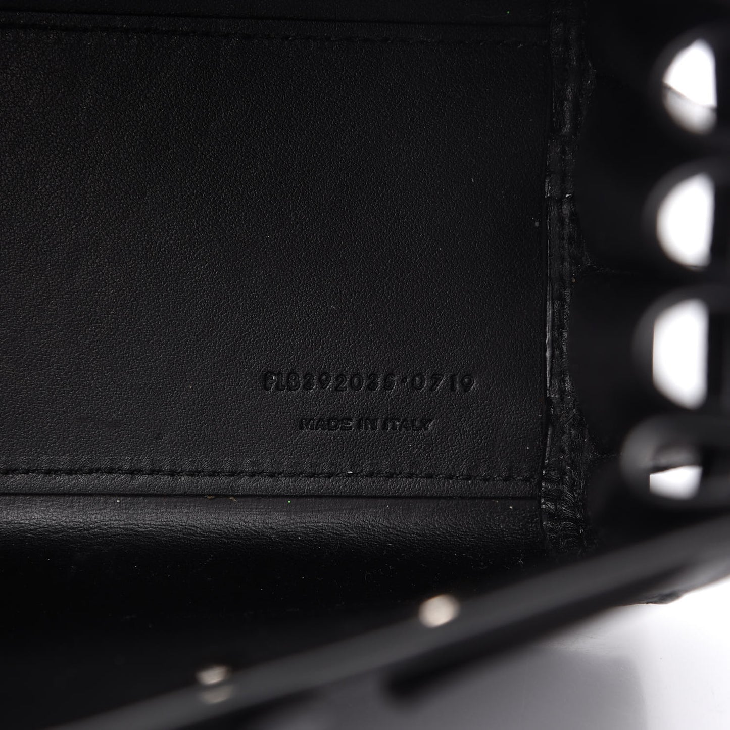Grained Calfskin Nano Sac De Jour Black