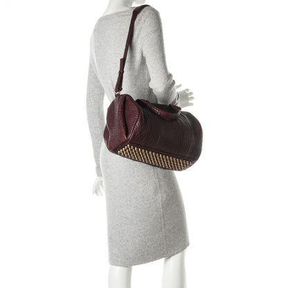 Alexander Wang Pebbled Lambskin Rocco Beet Antique Brass Hardware 2 of 6