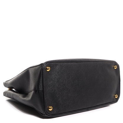 Prada Saffiano Lux Large Double Zip Tote Nero Black 4 of 10