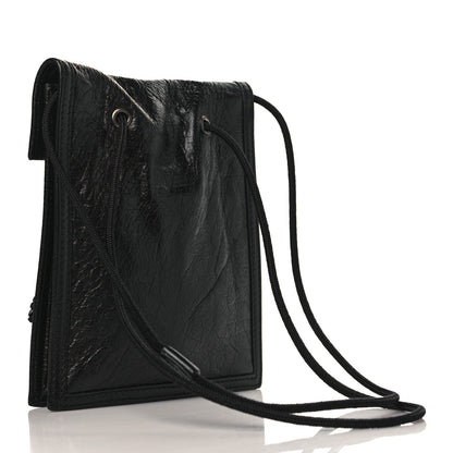 Balenciaga Agneau Arena Small Explorer Crossbody Pouch Black 3 of 8
