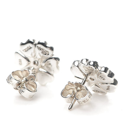 Tiffany Sterling Silver Diamond Paloma Picasso Crown Of Hearts Earrings 3 of 5