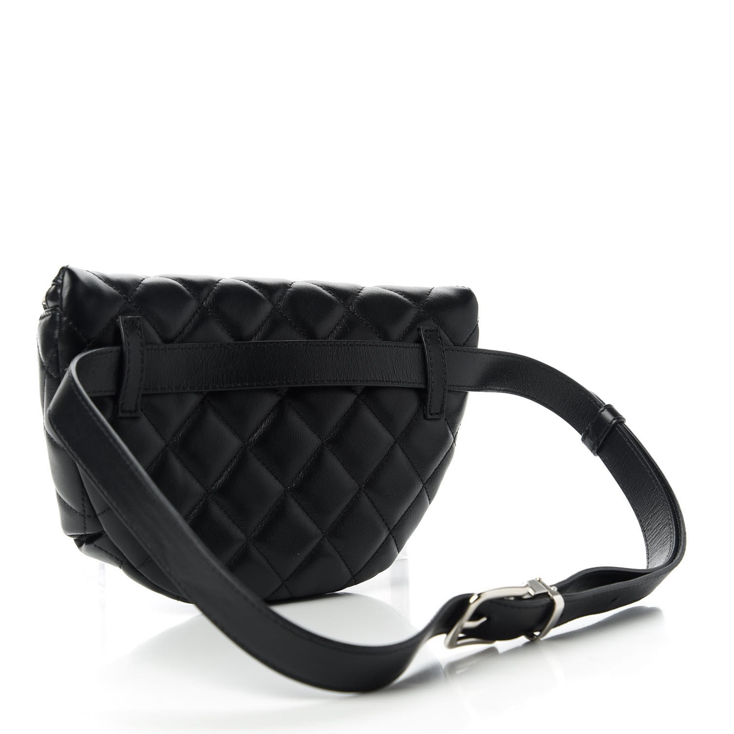 Chanel Lambskin Quilted Waist Belt Bag Black 3 of 10