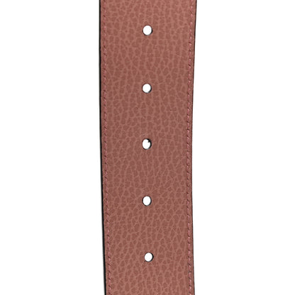 Gucci Calfskin 1973 Reversible Belt 85 34 Black Pink 5 of 7