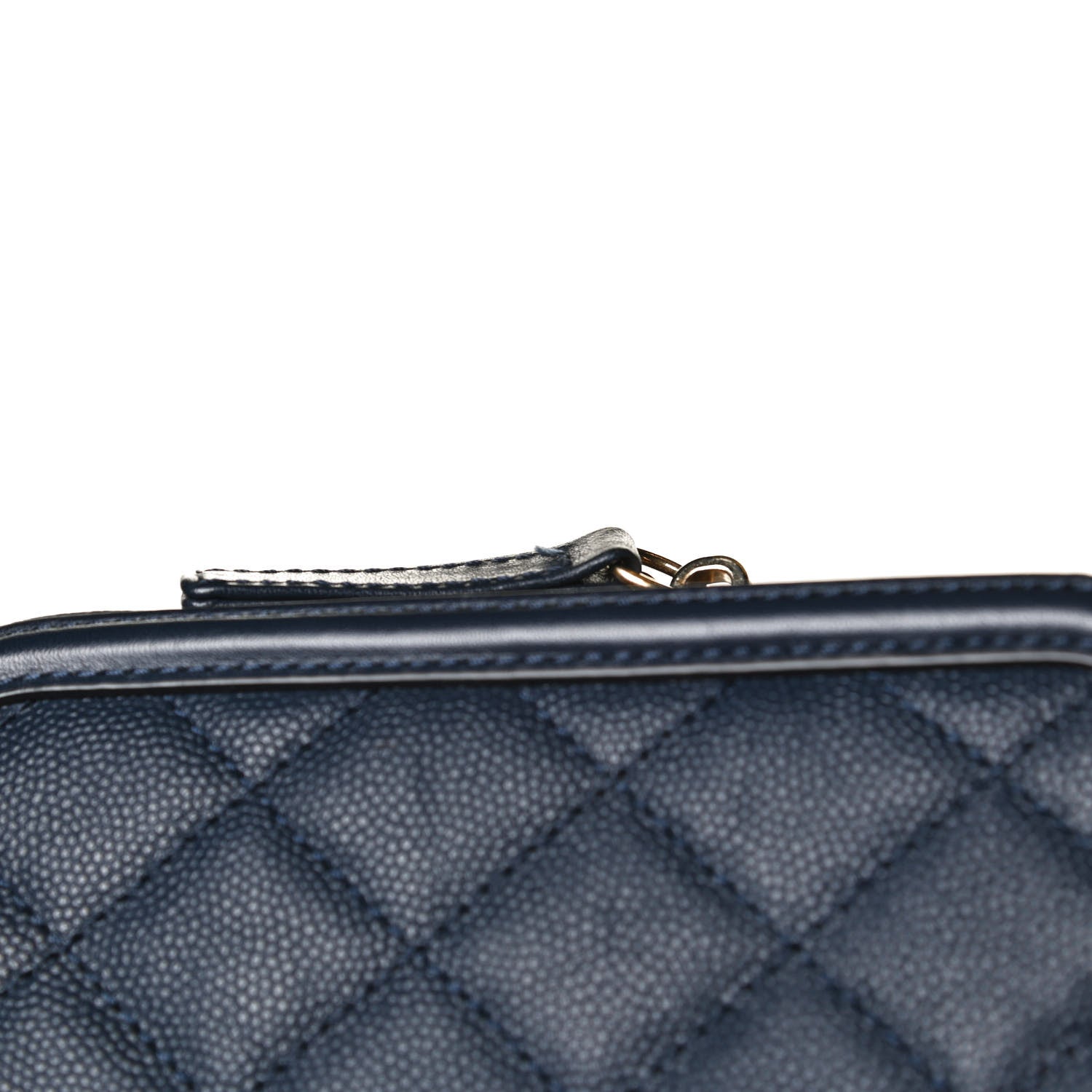 Chanel Caviar Quilted Medium CC Filigree Vanity Case Navy 12 of 12