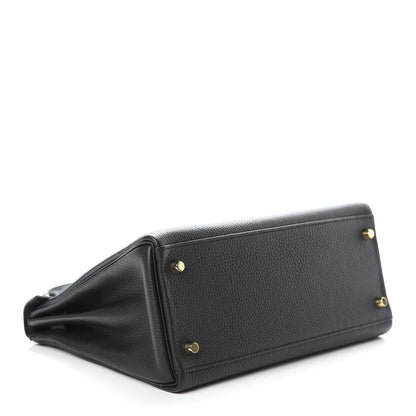 Hermes Togo Kelly Retourne 28 Black 6 of 40