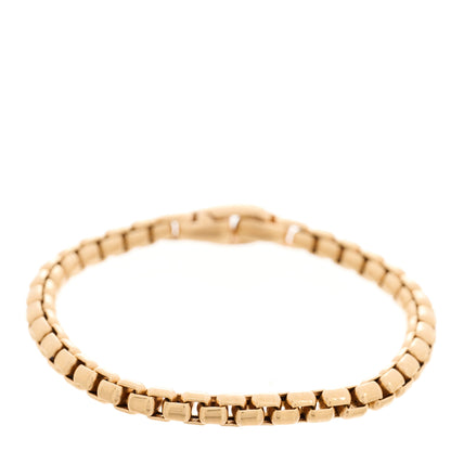 David Yurman 18K Rose Gold 5mm Box Chain Bracelet 1 of 3