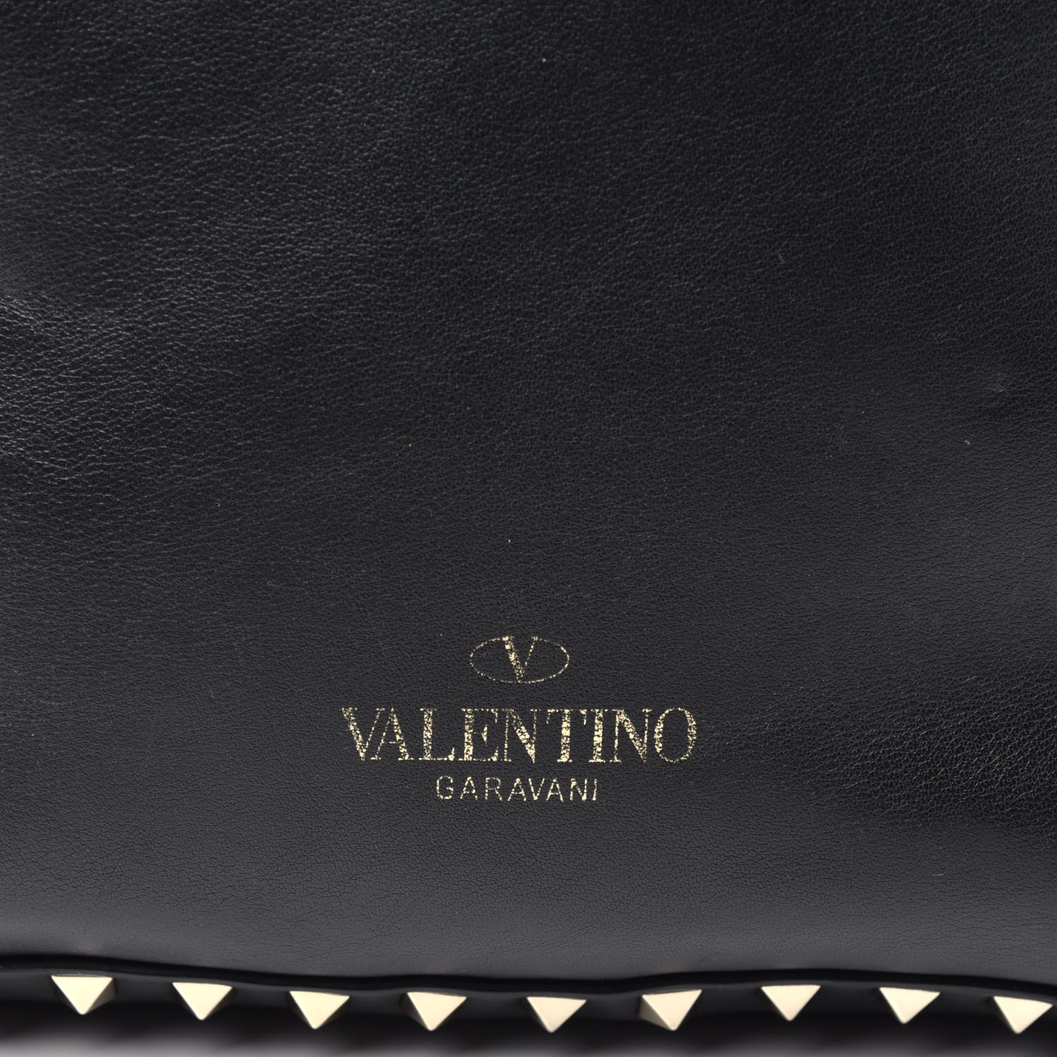 Valentino Garavani Vitello Medium Rockstud Backpack Black 10 of 10