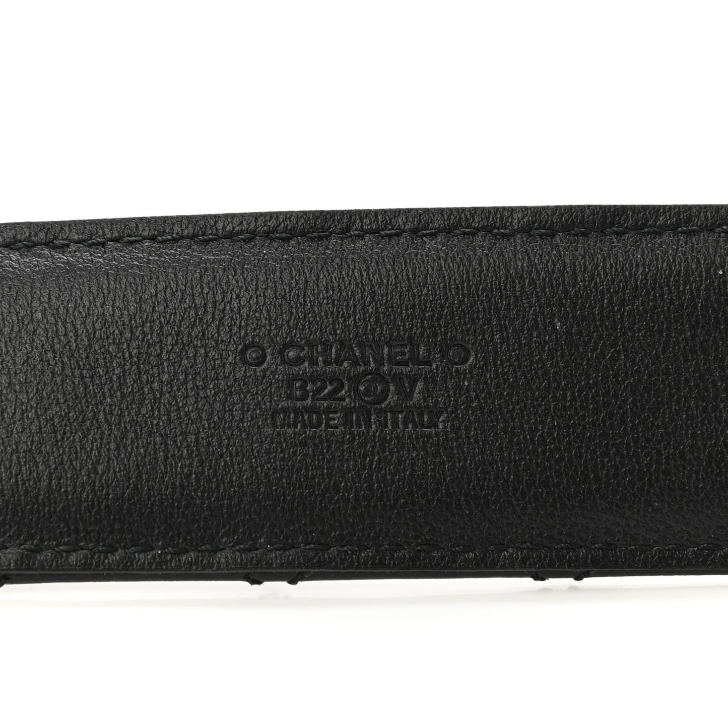 Lambskin Quilted CC Chain Belt 75 30 Black