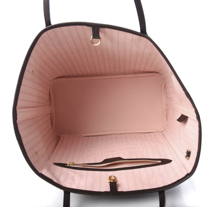 Louis Vuitton Damier Ebene Neo Neverfull MM Rose Ballerine 6 of 14
