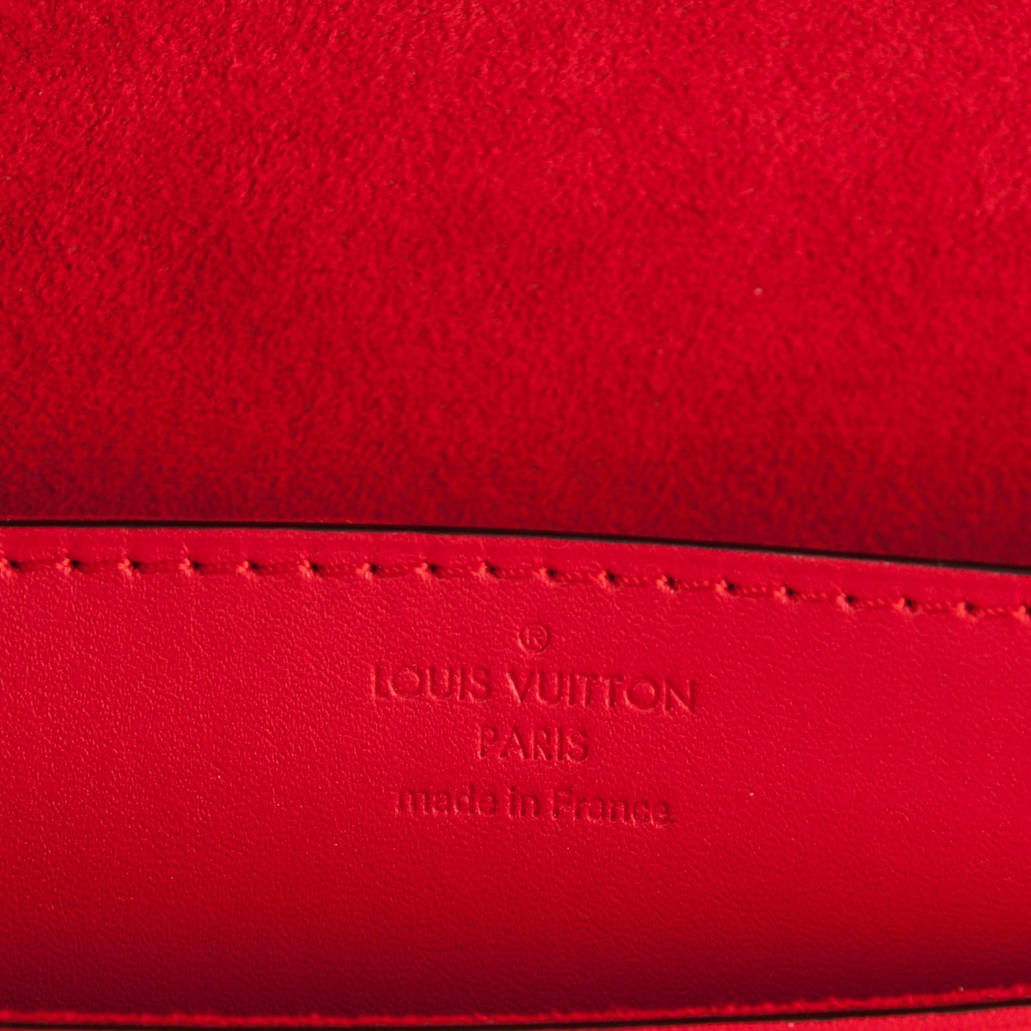 Calfskin Chain Louise MM Red