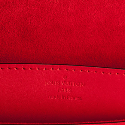 Louis Vuitton Calfskin Chain Louise MM Red 6 of 6