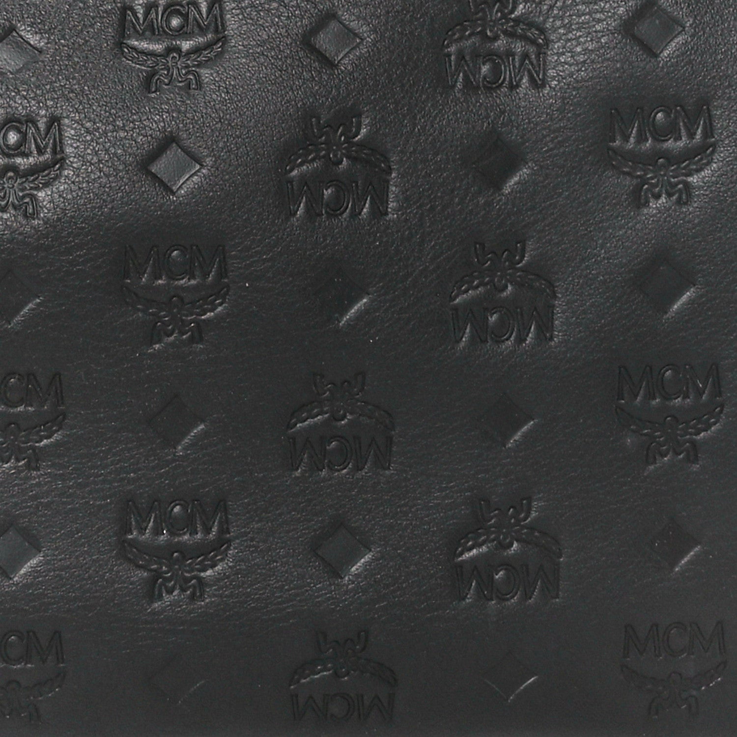 MCM Calfskin Ottomar Monogram Essential Boston Bag Black 9 of 11