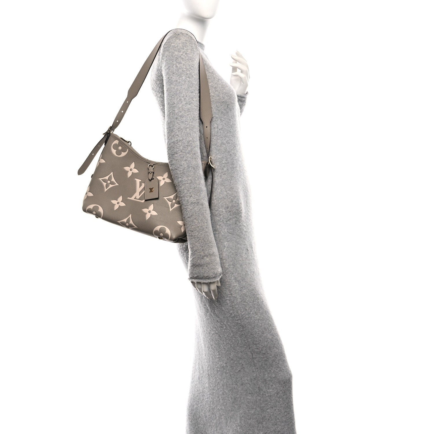Louis Vuitton Empreinte Monogram Giant CarryAll PM Tourterelle Creme 2 of 10