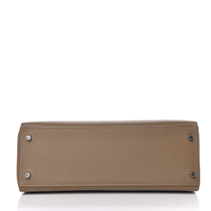 Hermes Evercolor Kelly Retourne 32 Beige De Weimar 6 of 40