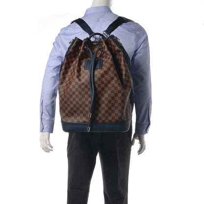Louis Vuitton Damier Ebene Sac Marin Backpack Blue Marine 2 of 9