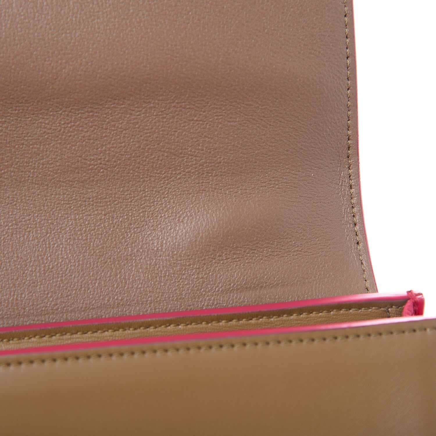 Celine Smooth Calfskin Small Bicolor Trapeze Taupe Fuchsia 14 of 14